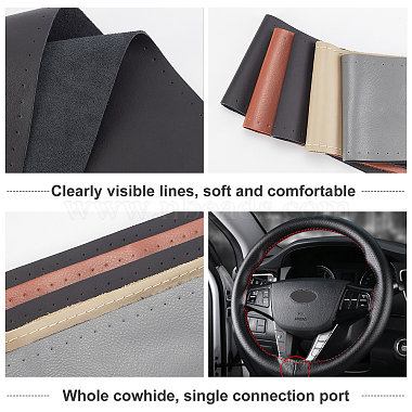 DIY Hand Sewing Genuine Leather Steering Wheel Cover(AJEW-WH0189-32)-4