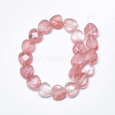 Chapelets de perles en verre de quartz de cerise(X-G-S357-E01-14)-2