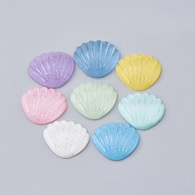21mm Mixed Color Shell Resin Cabochons