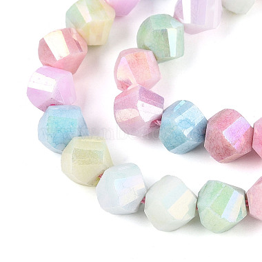 Anti-Tarnish Electroplate Glass Beads Strands(GLAA-T025-8mm-14A)-3