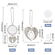 SUPERFINDINGS 4 Sets 2 Style  Alloy Pendant Decoration Cabochon Settings(AJEW-FH0002-02)-4