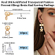 40Pcs Transparent Painless Prevent Allergy Resin Ball Stud Earring Findings(KY-BBC0001-01)-2