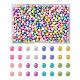 PandaHall Jewelry 800Pcs 8 Colors Opaque Acrylic Beads(MACR-PJ0001-05)-1