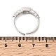 キュービックジルコニア付き真鍮製女性用カフリング(RJEW-B160-07A-P)-4