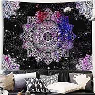 Polyester Wall Hanging Tapestry, for Bedroom Living Room Decoration, Rectangle, Flower, 730x950mm(TREE-PW0001-35A-06)