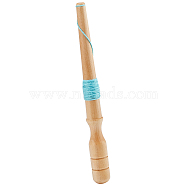 Manual Beech Wood Floss Bobbin Winder, Thread Craft and DIY Sewing Embroidery Craft, Tan, 300x16.5mm(TOOL-WH0146-07)