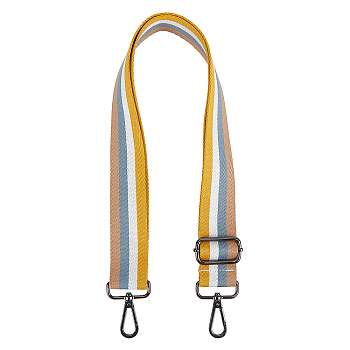 Canvas Bag Straps, with Alloy Swivel Clasps, Bag Replacement Accessories, Gold, 71cm