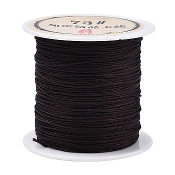40 Yards Nylon Chinese Knot Cord, Nylon Jewelry Cord for Jewelry Making, Coconut Brown, 0.6mm