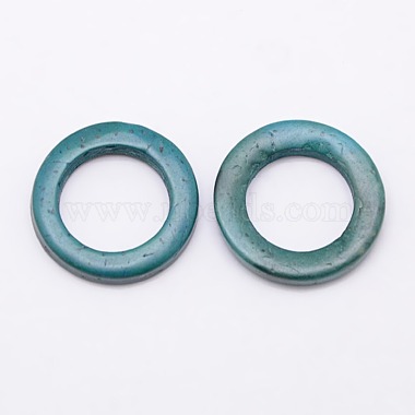 Dyed Wood Jewelry Findings Coconut Linking Rings(COCO-O006C-14)-2