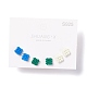 (Jewelry Parties Factory Sale)Square with Tartan Alloy Stud Earrings Set for Women(EJEW-D278-03S-02)-1