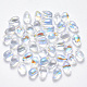 Transparent Spray Painted Glass Charms(GLAA-R211-03-D05)-1