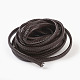 Braided Leather Cord(WL-F009-C02-12x6mm)-1