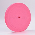 Colored Flat Elastic Rubber Band, Webbing Garment Sewing Accessories, Hot Pink, 25mm, about 43.74 yards(40m)/roll(EC-WH0002-06)