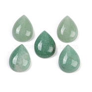 Natural Green Aventurine Cabochons, Teardrop, 20~20.5x15~15.5x6.5~7mm(G-H094-01A-13)