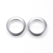 Tarnish Resistant 304 Stainless Steel Linking Rings, Stainless Steel Color, 15x1mm(STAS-P108-07P)