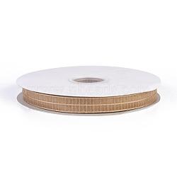 Polyester Ribbon, Tartan Ribbon, Sandy Brown, 15mm, about 50yards/roll(45.72m/roll)(SRIB-L040-15mm-A233)