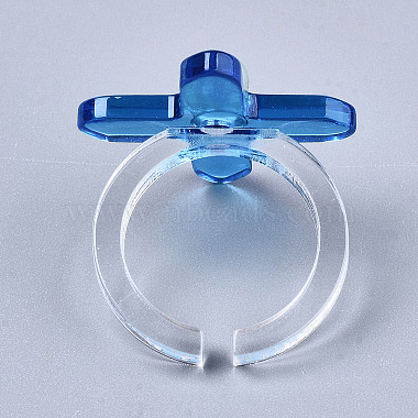(Jewelry Parties Factory Sale)Transparent Acrylic Cuff Rings(RJEW-S047-004A)-3