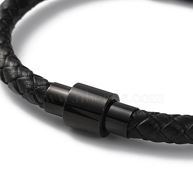 кожаный плетеный браслет на круглом шнуре(BJEW-F460-06EBP)-3