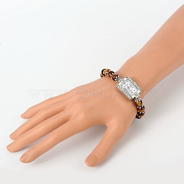 Rectangle Alloy Rhinestone Electronic Watch Bracelets(BJEW-JB01737-04)-5