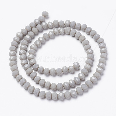 Chapelets de perles en verre opaque de couleur unie(EGLA-A034-P4mm-D10)-2