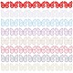64Pcs 8 Colors  Butterfly Organgza Lace Embroidery Ornament Accessories(DIY-GF0006-89)-1