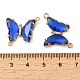 Brass Pave Faceted Glass Connector Charms(FIND-Z020-04B)-3