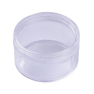 Defective Closeout Sale, Plastic Bead Containers, with Lid, Column, Clear, 6x3.5cm, Inner Diameter: 5.3cm, Capacity: 25ml(0.85fl. oz)(CON-XCP0001-54)