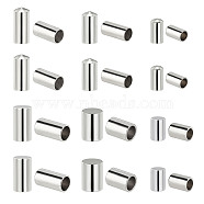 Elite Stainless Steel Cord Ends, End Caps, Column, Stainless Steel Color, 180pcs/box(AJEW-PH0001-34P)