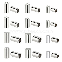 Elite Stainless Steel Cord Ends, End Caps, Column, Stainless Steel Color, 180pcs/box(AJEW-PH0001-34P)