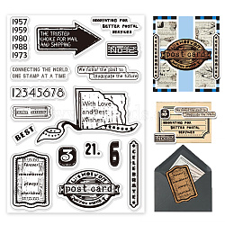 Custom Summer Theme PVC Plastic Clear Stamps, for DIY Scrapbooking, Photo Album Decorative, Cards Making, Word, 160x110mm(DIY-WH0631-0496)