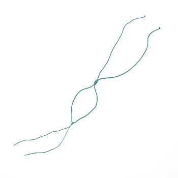 Polyamide Cord Necklace Making, for Handmade Jade Pendant Cord Necklace Making, Adjustable Braided Necklace Rope Cord, Teal, 17.72~19.69 inch(45~50cm)