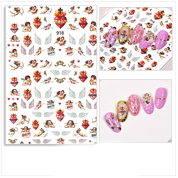 Nail Art Stickers Decals, Self Adhesive, for Nail Tips Decorations, Jupiter Pattern, 10x8cm