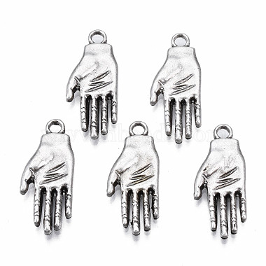 Thai Sterling Silver Plated Palm Alloy Pendants