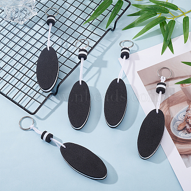 10Pcs Iron Plastic Keychains(KEYC-GF0001-27A)-4