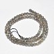 Faceted Round Natural Labradorite Bead Strands(G-F289-09)-2