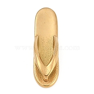 304 Stainless Steel Pendants, Flip Flops Charms, Golden, 22x6.5x5mm, Hole: 6.5x2.5mm(STAS-K291-05D-G)