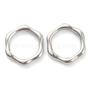 304 Stainless Steel Linking Rings, Ring, Stainless Steel Color, 15x13.5x2mm, Inner Diameter: 10.5x10mm(STAS-P279-02A-P)