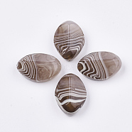 Resin Beads, for Pendant Making, Half Drilled, Oval, Camel, 28.5x20x11.5mm, Half Hole: 1.2mm(CRES-S362-001)
