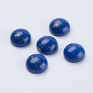 Synthetic Lapis Lazuli Cabochons, Half Round, 8x4mm(G-F541-05-8mm)