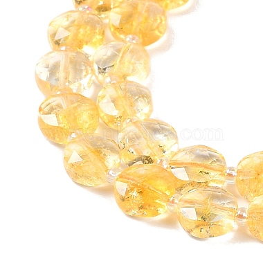 citrine naturelle brins de perles(G-N342-17)-4