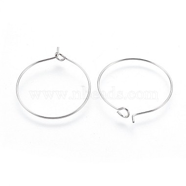 316 Surgical Stainless Steel Hoop Earring Findings(STAS-P221-01B-P)-2