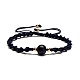Adjustable Round Natural Gemstone Beads Bracelets for Women or Men(BJEW-JB06840)-3