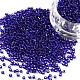 Midnight Blue 11/0 Grade A Round Transparent Glass Seed Beads(X-SEED-Q007-F44)-1