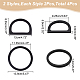 4Pcs 2 Style Wood D-Ring & Round Ring Bag Handles(DIY-WR0002-58)-2