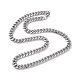 Non-Tarnish 201 Stainless Steel Cuban Link Chain Necklace with 304 Stainless Steel Clasps for Men Women(NJEW-M194-01C-P)-1