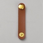Leather Purse Shortener Adjustable Buckles, Bag Strap Shoulder Shortener, Golden, Saddle Brown, 69x12.5x6mm(FIND-WH0366-047A-02)