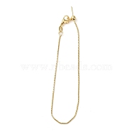 Rack Plating Brass Box Chain Bracelet Making, with Lobster Claw Clasps, Long-Lasting Plated, Cadmium Free & Lead Free, Light Gold, 8-1/2 inch(21.7cm)(KK-M285-04KCG)