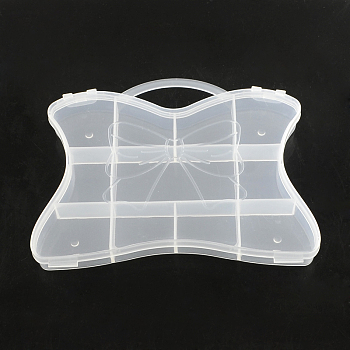 Bag Plastic Bead Storage Containers, 11 Compartments, Clear, 10.5x14.8x1.9cm