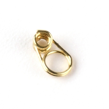 201 Stainless Steel Guides Ring, Fishing Accessory, Light Gold, 5x3x2mm, Hole: 1.1mm and 2mm