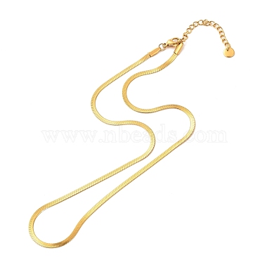 304 Stainless Steel Snake Chain Necklaces(NJEW-F285-01B)-2